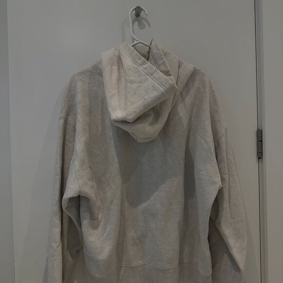 Aritzia Tna Cozy Fleece Perfect Hoodie – Heather Light Grey / Size 2XL - Picture 6 of 7